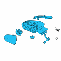 OEM Lincoln Mirror Assembly Diagram - FA1Z-17683-FCPTM