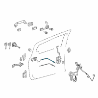 OEM 2018 Toyota Yaris Lock Cable Diagram - 69750-52110