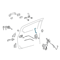 OEM 2017 Toyota Yaris Lock Rod Diagram - 69311-52200