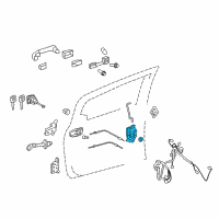 OEM 2015 Toyota Yaris Lock Assembly Diagram - 69030-0D530