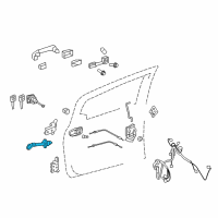 OEM 2015 Toyota Yaris Door Check Diagram - 68610-0D180