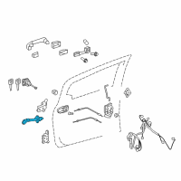 OEM 2018 Toyota Yaris Door Check Diagram - 68610-0D180