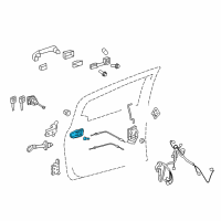 OEM 2017 Toyota Prius C Handle Sub-Assembly, Doo Diagram - 69205-02250-C0