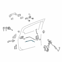 OEM 2018 Toyota Yaris Lock Cable Diagram - 69710-52180