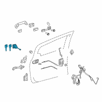OEM 2015 Toyota Yaris Cylinder & Keys Diagram - 69052-52380