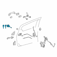 OEM 2013 Toyota Yaris Cylinder & Keys Diagram - 69052-52380