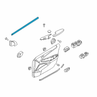 OEM 2015 Hyundai Sonata Weatherstrip-Front Door Belt Inside RH Diagram - 82241-3S000