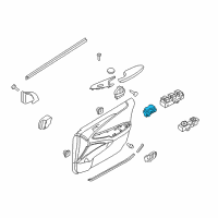 OEM 2013 Hyundai Sonata Switch Assembly-Mirror Remote Control Diagram - 93573-3S000-YDA