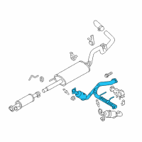 OEM 2013 Ford F-150 Catalytic Converter Diagram - CL3Z-5E212-A