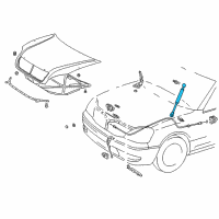 OEM 2006 Lexus LS430 Set,Support Assembly,HOO Diagram - 53440-59115