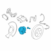 OEM 2017 Cadillac CTS Hub & Bearing Diagram - 13507374