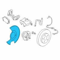 OEM Chevrolet Malibu Splash Shield Diagram - 22810890