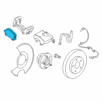 OEM 2014 Chevrolet Malibu Front Pads Diagram - 84233325