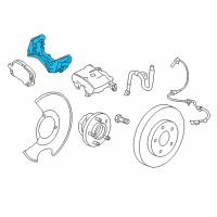 OEM 2017 Buick Regal Caliper Support Diagram - 13279657