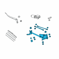 OEM Honda Accord Link, FR. Wiper Diagram - 76530-TA0-A01