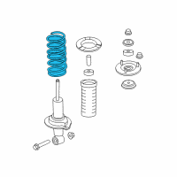 OEM Infiniti QX80 Front Spring Diagram - 54010-1LA4D