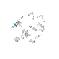 OEM Nissan Rogue Gasket-Water Outlet Diagram - 11062-6N20A