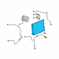 OEM 2012 Cadillac CTS Condenser Diagram - 25876662