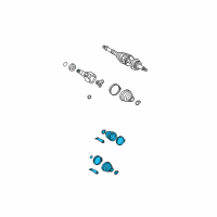 OEM Toyota MR2 Spyder Boot Kit Diagram - 04429-17011