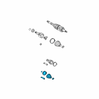 OEM 2003 Toyota MR2 Spyder Inner Boot Diagram - 04439-17021