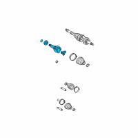 OEM Toyota MR2 Spyder Inner Joint Assembly Diagram - 43030-32080