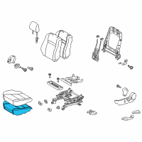 OEM Toyota Seat Cushion Pad Diagram - 71512-06350