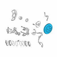 OEM 2014 Honda Accord Disk, Front Brake 15" Diagram - 45251-T2F-A01