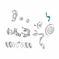 OEM 2016 Honda Accord Hose Set, Right Front Brake Diagram - 01464-T2A-A02