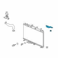 OEM Honda HR-V Bracket, L. (Upper) Diagram - 74176-T7W-A00