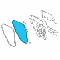 OEM 2019 Ford EcoSport Door Weatherstrip Diagram - FN1Z-74253A11-A