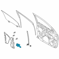 OEM 2019 Ford Ranger Window Motor Diagram - 6CPZ-9923395-A