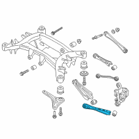 OEM BMW X3 Trailing Arm With Rubber Mount Diagram - 33-32-6-786-978