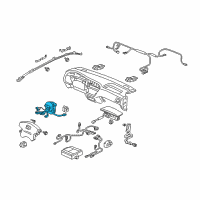 OEM 2006 Acura MDX Reel Assembly, Cable Diagram - 77900-S3V-A12