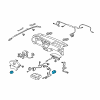 OEM 2004 Acura MDX Sensor Assembly, Side Impact Diagram - 77970-S3V-A72