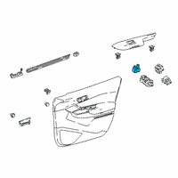 OEM Toyota C-HR Mirror Switch Diagram - 84872-47030