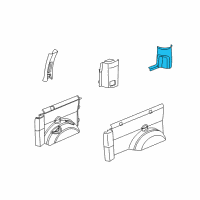 OEM 2012 Chevrolet Express 3500 Rear Pillar Trim Diagram - 25760868