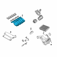 OEM 2000 BMW Z3 Intake Manifold System Diagram - 11-61-1-439-965