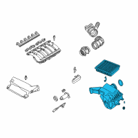 OEM BMW 328i Intake Silencer Diagram - 13-71-1-712-409