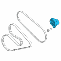 OEM 2019 Lincoln Navigator Serpentine Tensioner Diagram - HL3Z-6A228-A