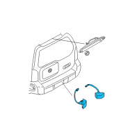 OEM 2015 Nissan Xterra Lamp Licence Diagram - 26510-ZP30A