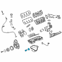 OEM 2009 Chevrolet Silverado 3500 HD Drain Plug Gasket Diagram - 11569943