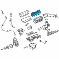 OEM 2016 GMC Savana 2500 Valve Cover Diagram - 12642769