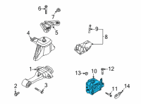 OEM Kia K5 Bracket Assembly-TRANSMI Diagram - 21830L0410