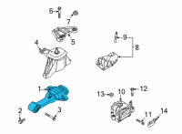 OEM 2022 Hyundai Sonata Bracket Assembly-Roll Rod Diagram - 21950-L1600