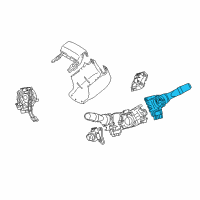 OEM 2013 Lexus RX450h Switch, Windshield WIPER Diagram - 84652-0E080