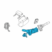 OEM 2010 Lexus RX350 Switch Assy, Headlamp Dimmer Diagram - 84140-0E030