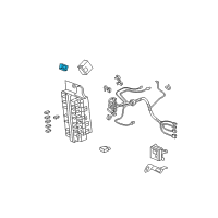 OEM 2002 Honda Civic Receiver Unit, Keyless Entry Diagram - 38385-S9A-A01