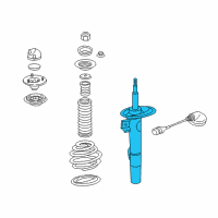 OEM 2008 BMW 760Li Front Left Air Suspension Sping Air Shock Diagram - 31-31-6-785-529