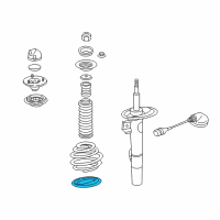 OEM BMW Front Suspension Coil Spring Insulator Diagram - 31-33-6-752-601