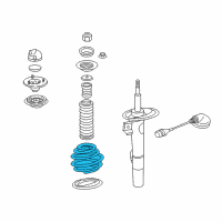 OEM 2004 BMW 745Li Front Coil Spring Diagram - 31-33-6-753-477